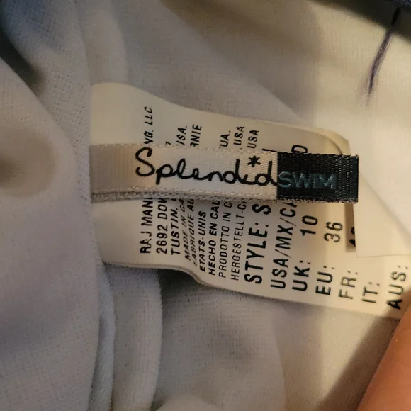 Splendid Swim Navy and White Polka Dot Swimsuit - Medium - Picture 7 of 8